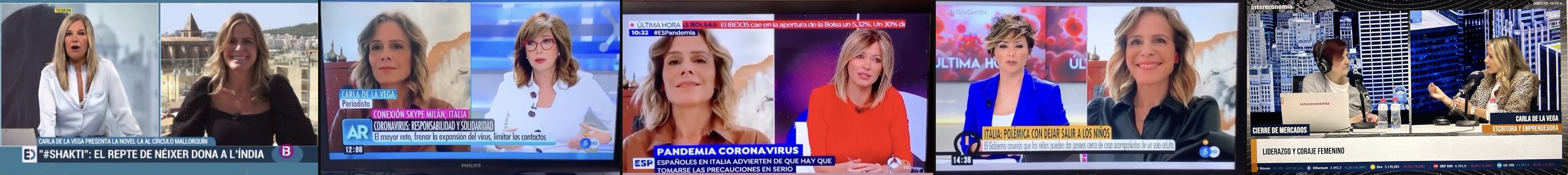 Carla de la Vega — TV appearances